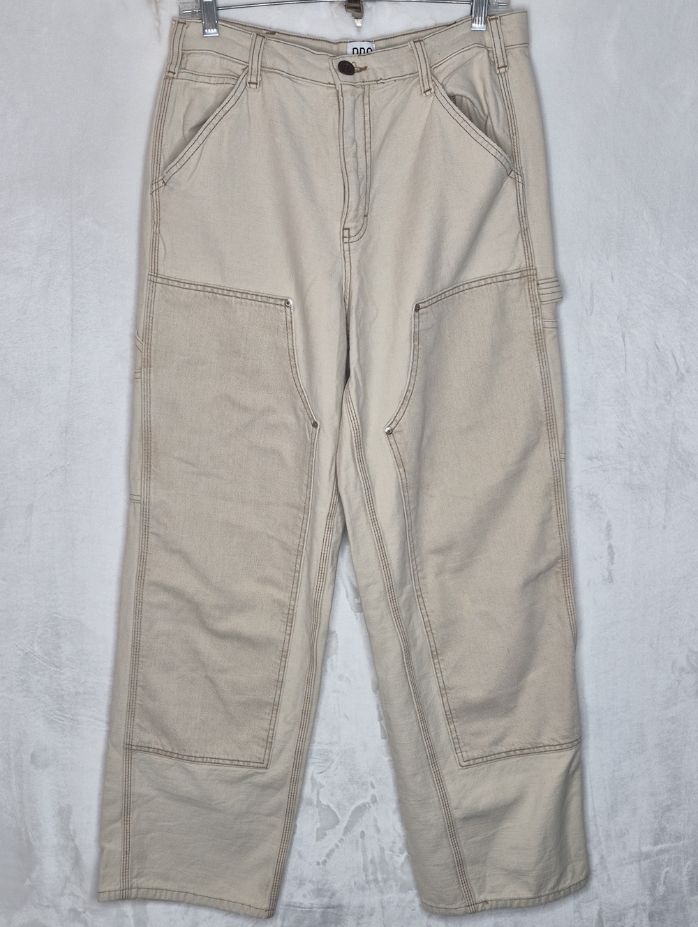 BDG Logan Tan Double Knee Cargo Carpenter Pants W29 L32